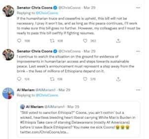 Senator Chris Coons,Al Mariam&#039;s Commentaries